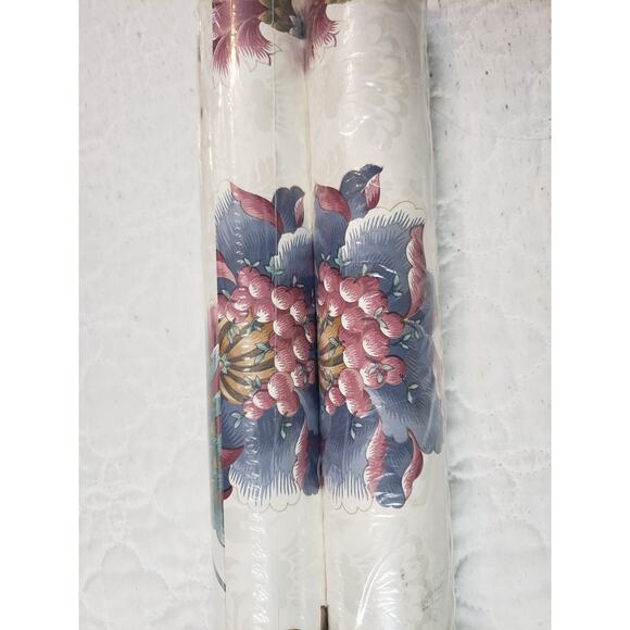 JL) VTG Milbrook Wallcovering Double Roll Vinyl Wallpaper VR2043 Run# 5 Lot of 2 - Picture 6 of 7
